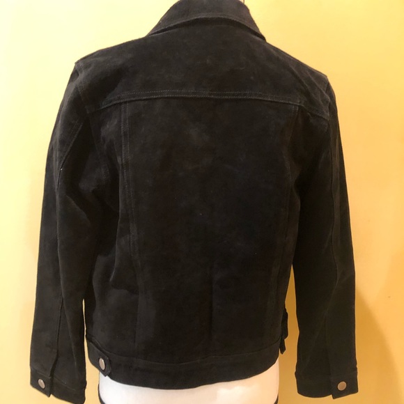 Black 100% leather suede jacket - Picture 9 of 9